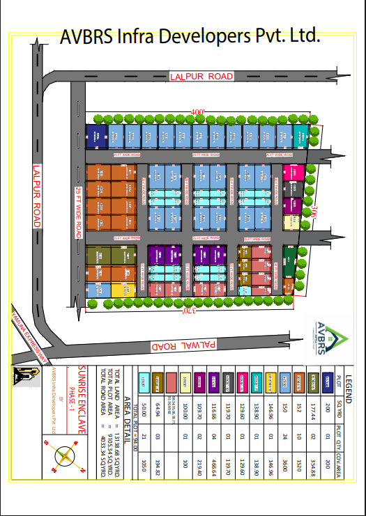 Sunrise Enclave Phase 1 Layout